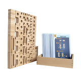 SumBlox Mini (Basic Set) - Set of 80 Mini STEM Solid Wood Educational Numbers, Including Wooden Box and Pack of 80 Activity Card