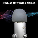 Professional Foam Windscreen for Blue Yeti - Covers Other Large Microphones, such as MXL, Audio Technica and Many More - Quality