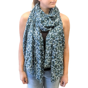 Women'S Lightweight Scarf Anchor21 Oblong Fashion Scarf Accessory With Fringe Trim, 31,, X 78,,, Blue Multi
