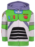 Disney Pixar Toy Story Buzz Lightyear Toddler Boys Fleece Zip Up Hoodie Green 3T