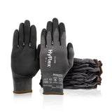Ansell HyFlex 11840 Ergonomic AbrasionResistant Nylon Spandex Nitrile Coated Industrial Gloves for Automotive, Fabrication S