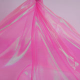 Sheer Iridescent Organza Fabric 58 Inches Wide - 5 Yards Precut - Shinny Wedding Party Decor Fairy Costume Voile Doll Clothes Se