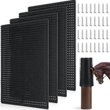 Teenyyou 4 Pack Horse Scratching Post Pad Equine & Bovine Massage Brush Kit 14.17''11.81'' Horse Cattle Scratchers Safe Soft Itc