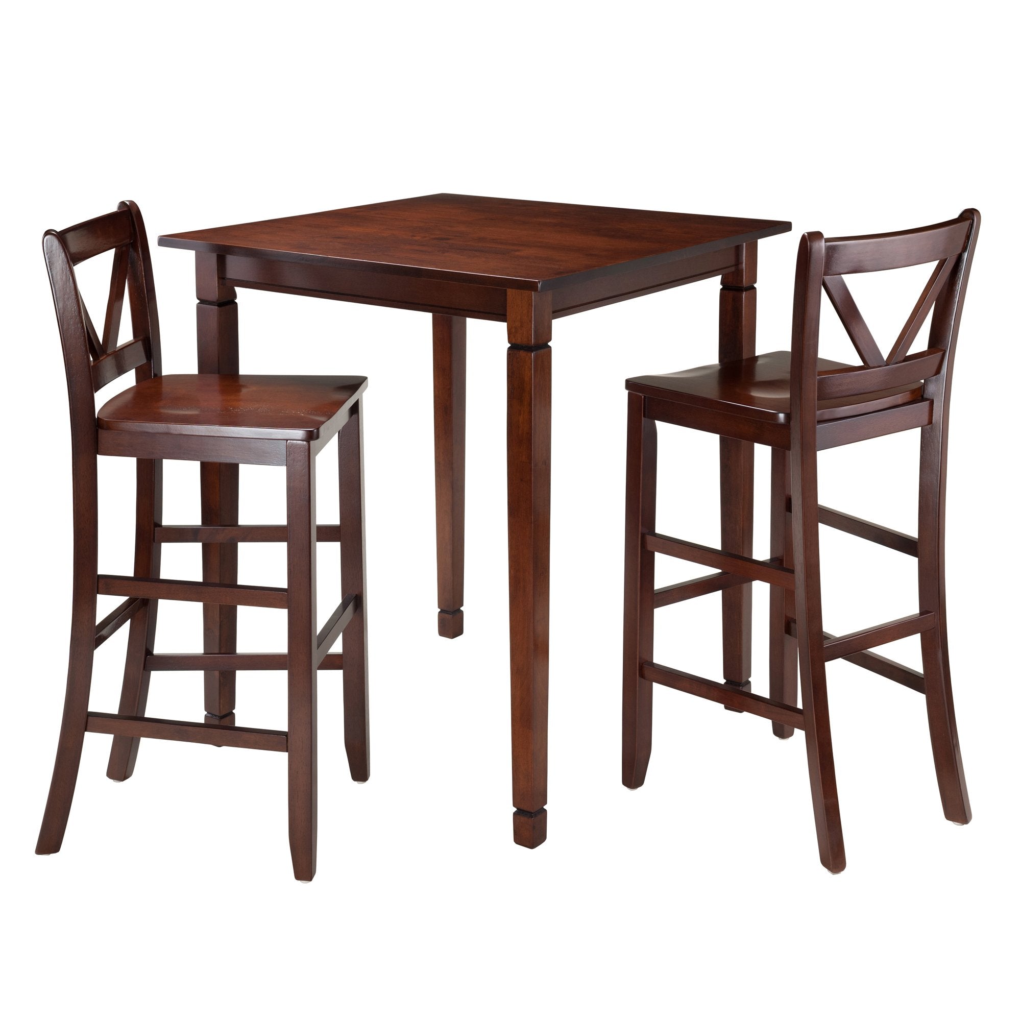 Winsome Kingsgate, 33.86'' W X 33.86'' D X 38.9'' H, Walnut