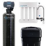 Aquasure 48,000 Grains Whole House Water Filter Bundle with Automatic Digital Metered Control Softener and 75 GPD RO Reverse Osm