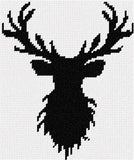 Pepita Needlepoint Canvas: Reindeer Silhouette, 6 x 7