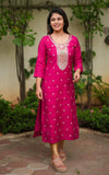 Gosriki Women'S Rayon Blend Straight Embroidered Kurta (Balak Pink-Gs_Xl_Pink_X-Large),Pink,,B0DGQS2JQ1