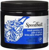 Speedball Water Soluble Block Printing Ink, Black, 1 Pound 380810