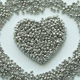 4mm Silver Seed Beads About 1600pcs/110Grams in Bag,6/0 Glass Craft for Making Earrings, Waist Jewelry, DIY Handmade Seed Beads 