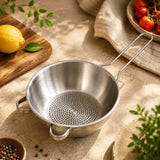 Homero Stainless Steel Draining Sieve Bowl Long Handle Kitchen Strainer