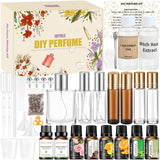 JUYRLE Perfume Making Kit- DIY Roller Perfume Making Kits for Women, Make Your Own Scent with Essential Oil, Bottle, Roller Frag