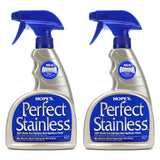 HOPES Perfect Stainless Steel Cleaner 22Ounce, StreakFree Self Polishing Formula, Blocks Fingerprints, Pack of 2, 44 Fl Oz