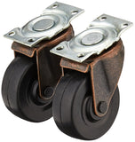 Shepherd Hardware 9346 2Inch Medium Duty Plate Caster, 2Pack