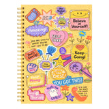 Lauret Blanc Spiral Notebook A5 Size, 144 Ruled Pages, 90 Gsm, Softcover (A)