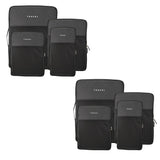 Heart Home Set Of 8 Waterproof Travel Kit For Toiletries With Handles | Cosmetics Pouch, Bathroom Toiletries Bag & Vanity Storag