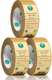 Ultra Strong Kraft Paper Packing Tape, Heavy Duty Brown Packing Tape for Box & Carton Sealing Packaging Shipping Moving & Maskin