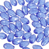 PATIKIL 8mm Faceted Glass Beads, 100 Pcs Blue Bicone Birthstone Bead Vertical Hole for DIY Crafting Bracelet Necklace Jewelry Ma