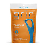 GRIN Tongue Cleaner, 32 Count, Disposable Tongue Cleaner, Hygienic Scraper, Recycled Plastic, Clean Tongue, Promote Fresh Breath