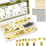 Aienxn 103PCS Heavy Duty Picture Hanging Kit Holds 10-100lbs, Picture Hangers with Nails, Professional Picture Hangers on Drywal