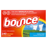 Bounce Fabric Softener Sheets, Outdoor Fresh, 240 Count