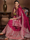 Libas Women'S Organza Kurta Sets (488820R_Pink_Xs)