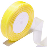 Bsikon 3/4 Inch Sheer Organza Ribbon 50 Yards Yellow Chiffon Ribbon for Gift Wrapping,Bouquets,Wedding,DIY Craft