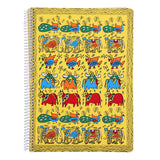 Lrs Madhubani Theme Cover Spiral Notebook A4 Size (29.7 X 21 Cm) 300 Pages 70 Gsm High Bright Paper