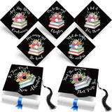 Feifeiya 14 Pcs Graduation Cap Topper Sticker Criminal Justice Law Design Motivational Inspirational Cap Topper Decal Bible Grad
