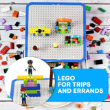 Bins & Things Storage Bin Box Organizer - Building Blocks Containers Storage and Toy Suitcase - Kids Toy Storage Organizer for S