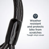 Schwinn Bike Max U-Lock With Double Crimped Cable, 2 Keys Included, 4 Feet X 10Mm Anti Theft Bicycle Lock, Security Level 5