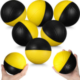JellyArch 6 Pcs Foam Mini Basketball 4 Inch Mini Hoop Ball Small Squeeze Stress Balls Soft Quiet Bouncy Ball Foam Basketball for