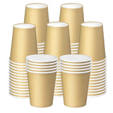 BALDCC 75 Pack 8 oz Disposable Paper Cups, Disposable Coffee Cups, Hot and Cold Beverage Cups for Office, Kitchen, Party, Outdoo