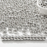 ANCADN 900pcs Silver Pony Beads 6 * 9mm Large Plastic Bead for Hair Braiding,Pony Beads Bulk for Bracelets Making (Silver)