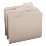 Smead 12343 File Folders 1/3 Cut Top Tab Letter Gray 100/Box