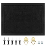 TORASO Cork Board Bulletin Board, 11 X 8 Cork Boards for Walls with Pins, Eye Bolts, gaskets, Screws, Pin Board for Office, Scho