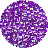 Jmassyang 200pcs 10mm Glossy Acrylic Faceted Beads AB Color Crystal Round Plastic Spacer Crafts Bead for DIY Necklaces Bracelets