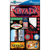 Reminisce Jet Setters 2 3Dimensional Sticker, Nevada