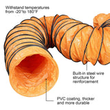 Alorair 16 Pvc Flexible Duct Hose For Cleanshield Hepa 550 Air Scrubber And Pureairo Hepa Pro 770/870/970, Easy Storage (16 In
