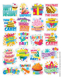 Eureka Birthday Stickers, Theme (655062)
