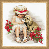 Riolis Counted Cross Stitch Kit-Sweet Tooth-11 X 11 Zweigart 14 Ct. White Aida 19 Colors #1333