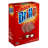 Brillo Steel Wool Soap Pads A76 23310, Long Lasting, Original Red Scent Cleaning (10 Count, Pack of 1)