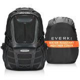 Everki Concept 2 Professional Travel Laptop Backpack for Men & Women Durable Computer Backpack w/Ballistic Nylon & Leather Trav