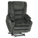 MCombo Triple Motor Power Lift Recliner Chair with Massage and Dual Heating, Adjustable Headrest for Big and Tall Elderly People