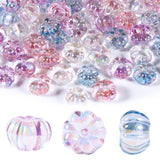 15Pcs Acrylic Beads 10 * 16mm UV Flat Pumpkin Shaped Fit for DIY Jewelry Bracelet Necklace Keychain Beadable Pens Mobile Phone C
