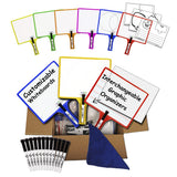 Kleenslate 2-Sided Dry-Erase Paddles and Markers, Assorted Colors, Pack of 36