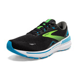 Brooks Mens Adrenaline GTS 23 Supportive Running Shoe - Black/Hawaiian Ocean/Green - 10 Narrow-New