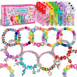 leitait 24 Pack Bracelet Wands,Charm Bracelet Jewelry Making Kit,Arts Crafts for Kids,Unicorn Party Favors Supplies,Goodie Bags 