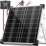 Voltset 12V Solar Battery Charger - 20W Waterproof Solar Power Trickle Charger Battery Maintainer Tender with MPPT Charge Contro