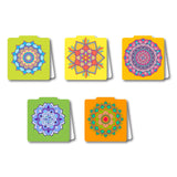 woopme Mandala Pattern Magnetic Bookmark Students Kids Book Lovers Readers Gift Magnetic Page Clips Folding 5 PCs