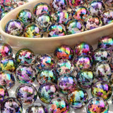 BERMRO 16mm Acrylic Beads 20pcs Butterfly Focal Spacer Bead Dark Style Chunk Bubblegum Beads for DIY Crafting Necklace Bracelet 